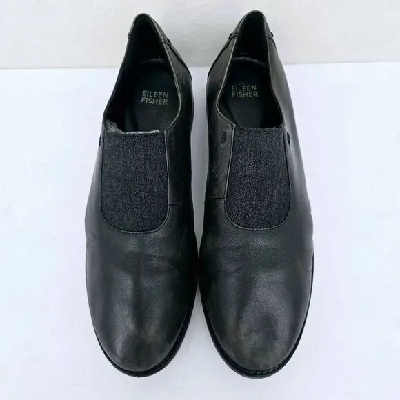 Eileen Fisher Slip On Dress Shoes Gunmetal 10
