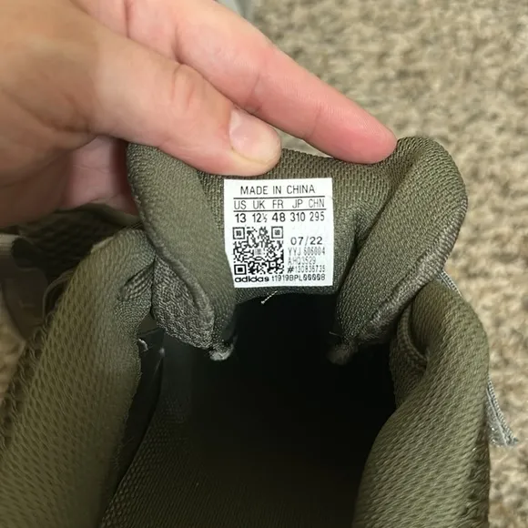EUC Adidas Powerlifting Olive Green Athletic Shoes