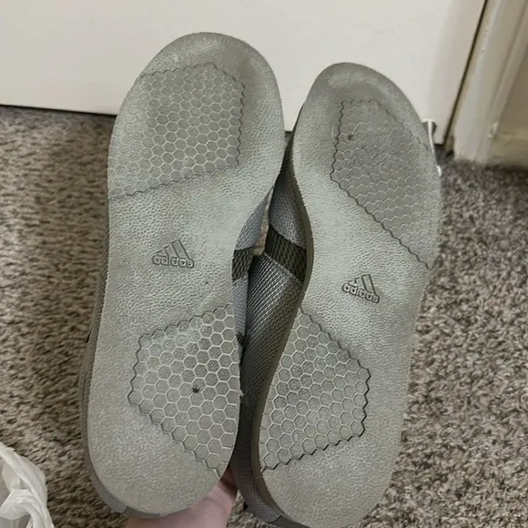 EUC Adidas Powerlifting Olive Green Athletic Shoes