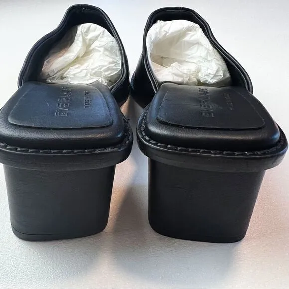 Everlane The Artist Mule Black Italian Leather Shoes Size 6.5 New