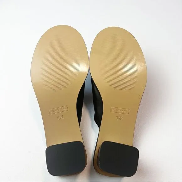 Everlane The Artist Mule Black Italian Leather Shoes Size 6.5 New