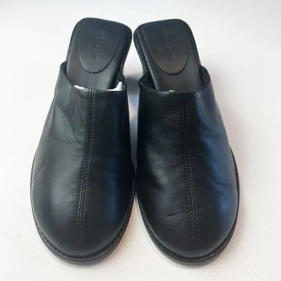 Everlane The Artist Mule Black Italian Leather Shoes Size 6.5 New