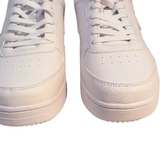 FILA A-Line WHITE Low Tops Sneakers Men's Sz 12 Gym Shoes Lace Embroidered Logo