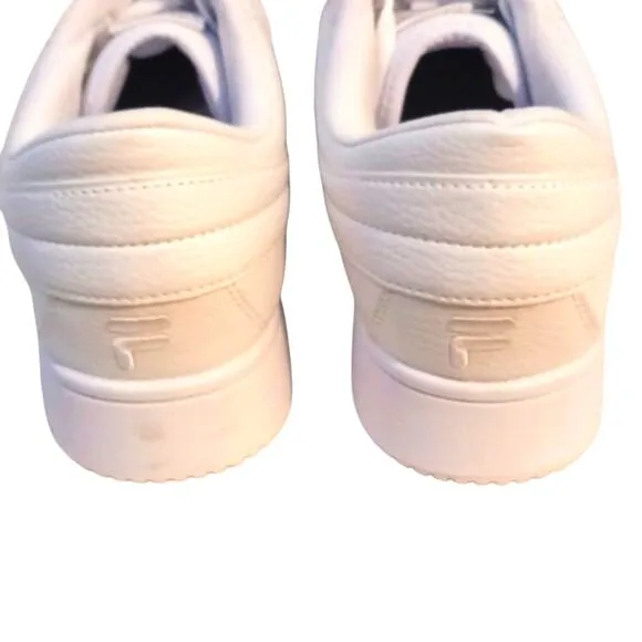 FILA A-Line WHITE Low Tops Sneakers Men's Sz 12 Gym Shoes Lace Embroidered Logo