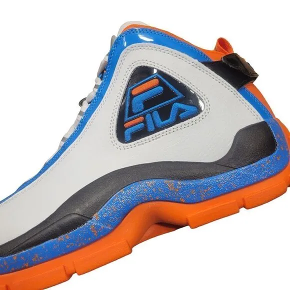 FILA Grant Hill 2 Basketball Shoes White Blue Orange 1BM01789 Men’s Size's
