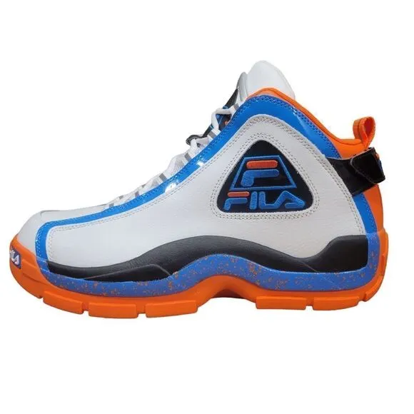FILA Grant Hill 2 Basketball Shoes White Blue Orange 1BM01789 Men’s Size's