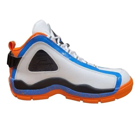 FILA Grant Hill 2 Basketball Shoes White Blue Orange 1BM01789 Men’s Size's