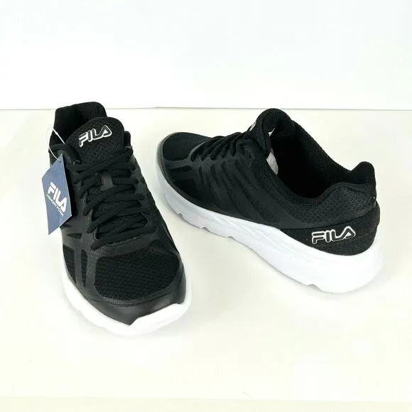 Fila USA Men Memory Panorama 6 Running Shoes Sneakers Sz 10.5 M Black New in Box