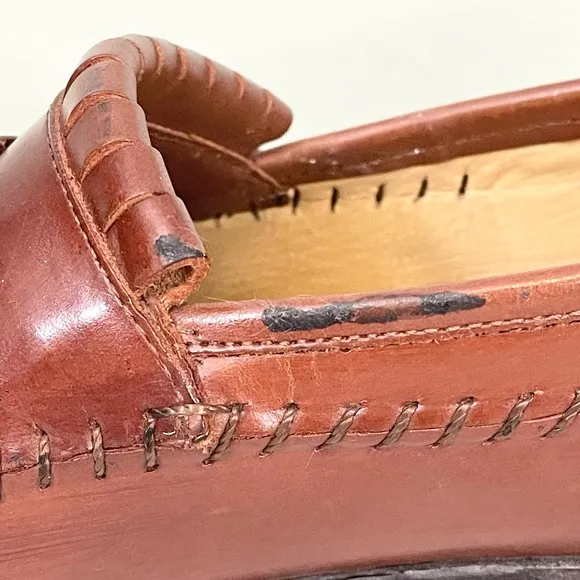 Florsheim Pisa Cognac Men's Brown Leather Tassel Loafers Shoes Size 11