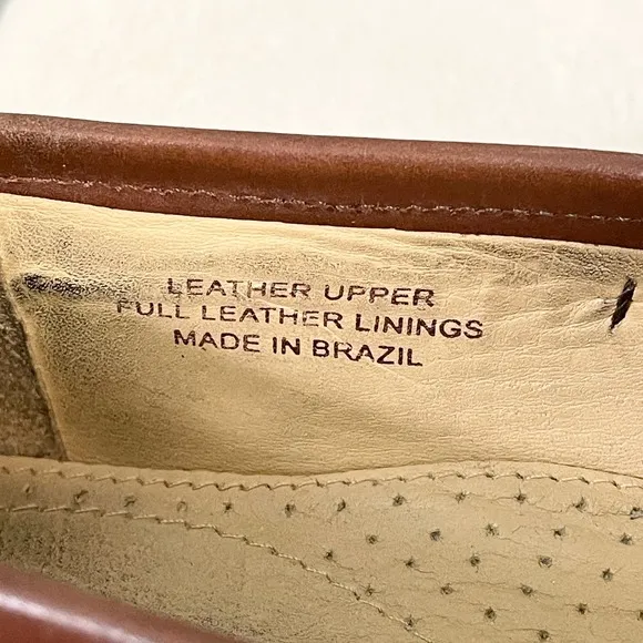 Florsheim Pisa Cognac Men's Brown Leather Tassel Loafers Shoes Size 11