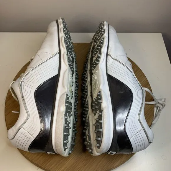Foot Joy Pro SL Classic Golf Shoes Mens Size 11.5 M 53267 White Gray FJ Sneakers