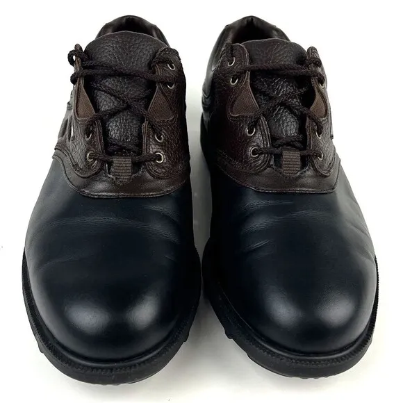 FootJoy eComfort Mens Size 11 Brown Black Leather Golf Shoes 57714