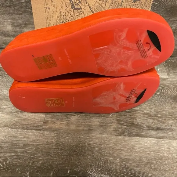 Free People | Haven Thong Flatform Sandals In Flame NEW