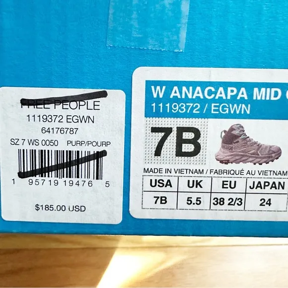 Free People HOKA Anacapa Mid GTX Sneakers