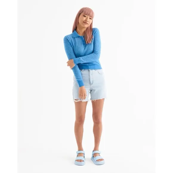 Free People x Rollie Ace Sport Platform Sandals Pastel Blue