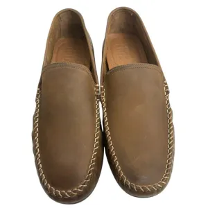Frye Men's Lewis Venetian Tan Leather  Driving Shoe Size 10.5