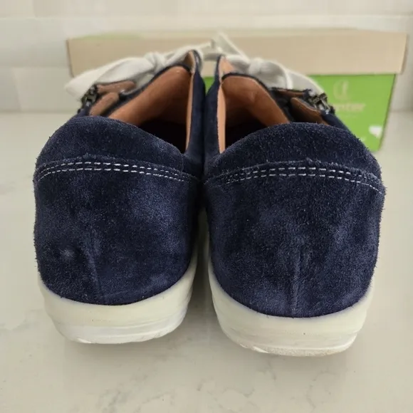 Ganter Gisa 7 Royal Blue Lace-Up Aktiv Active Sneaker Rocker Zip-Up Size 8.5 US