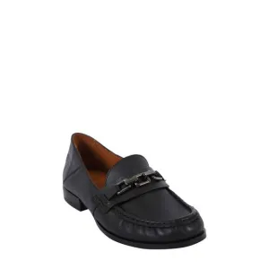 GENTLE SOULS KENNETH COLE Womens Black Chain Janella Slip On Loafers Shoes 5