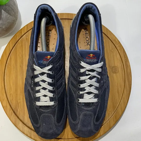 Geox Resprira Red Bull Low Top Racing Sneakers Leather Athletic Shoes Size US 11
