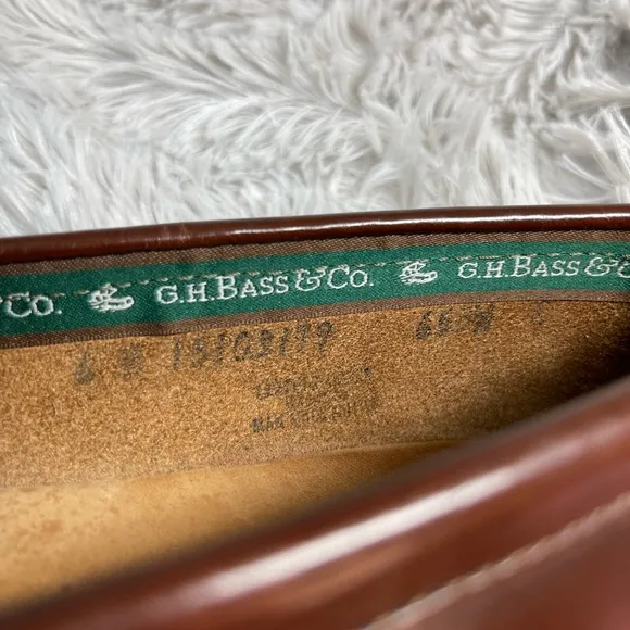G.H. Bass &amp; Co. Brown Leather Loafers with Tassels