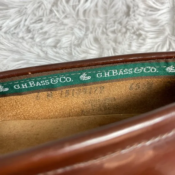 G.H. Bass &amp; Co. Brown Leather Loafers with Tassels