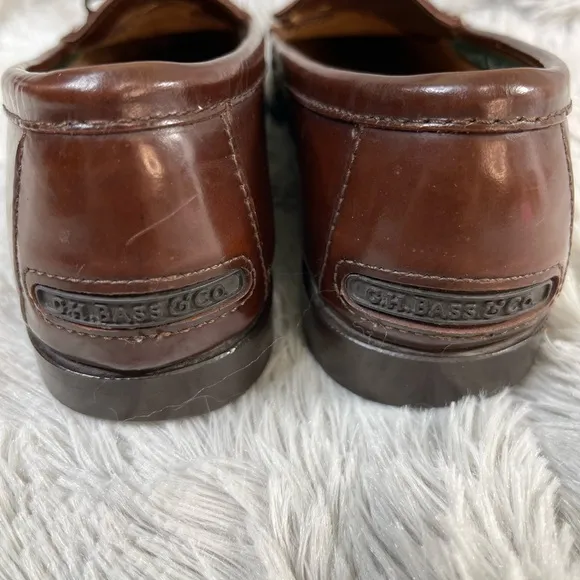 G.H. Bass &amp; Co. Brown Leather Loafers with Tassels