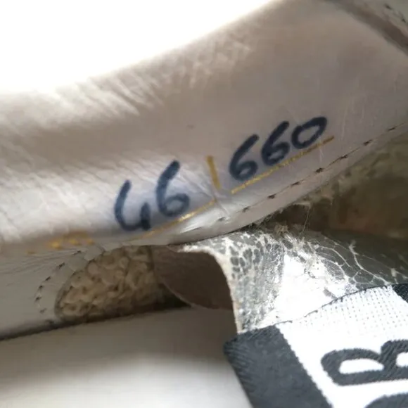 Golden Goose Superstar Private Edition Sneakers White &amp; Silver Leather Size 35