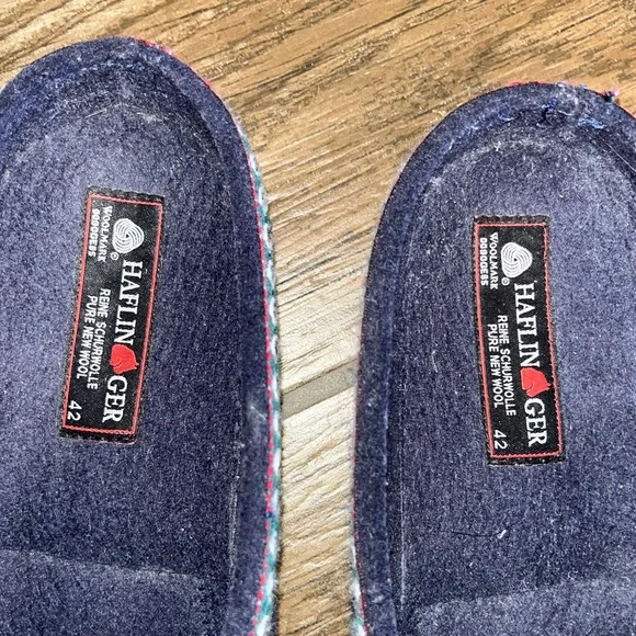 Haflinger pure wool clogs slips on shoes