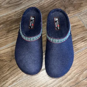Haflinger pure wool clogs slips on shoes