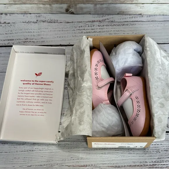 Hanna Andersson Jessika Mary Jane Toddler Shoes in Peach Blossom