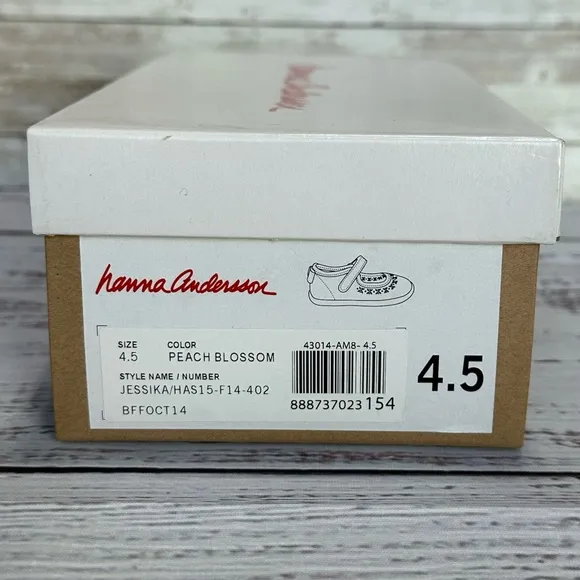 Hanna Andersson Jessika Mary Jane Toddler Shoes in Peach Blossom