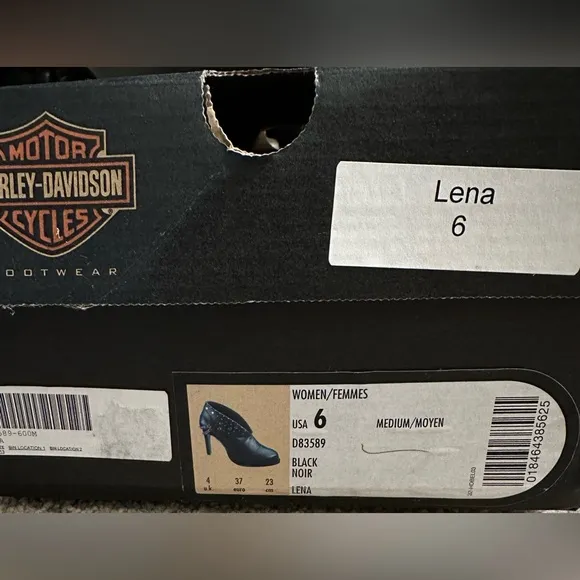 Harley-Davidson Women's Lena Black Boots- Size 6 - NWT