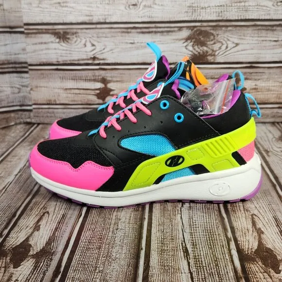 HEELYS Force Skate Women 7 Youth 6 Black HE100881H Wheeled Sneaker Shoes NEW