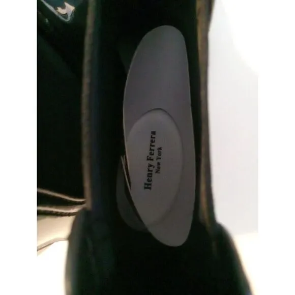 Henry Ferrera Woman's Clarity black Pull On Rain Boots‎ Shoes Size 10 New