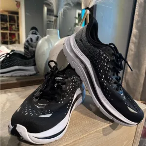 Hoka Black and White Running Shoes