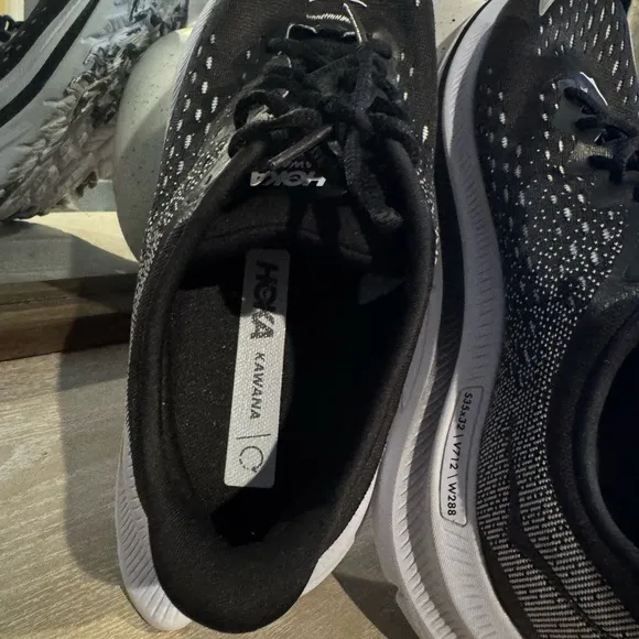 Hoka Black and White Running Shoes