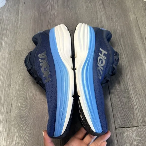 Hoka Bondi 8 Men 12 2E Wide High Cushioned Durable Running Shoes Retail$165