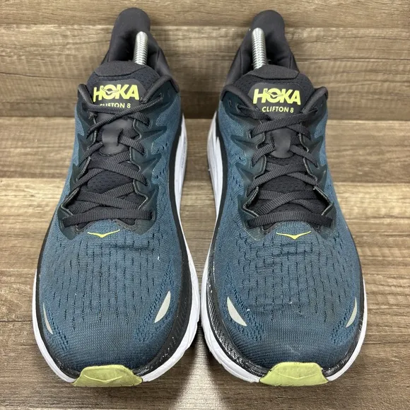 Hoka Clifton 8 Green Mens US Size 10 EUR 44 1119393 BCBT Running Shoes
