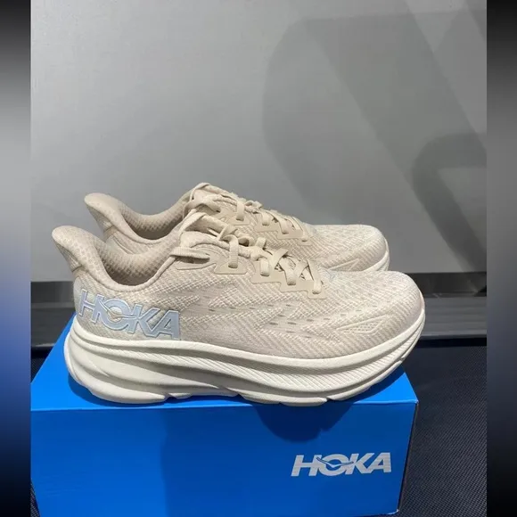 Hoka Clifton Athletic Shoes with Cushioned Midsole and Mesh Upper