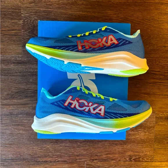 Hoka Men's Athletic Shoes - Blue and Yellow