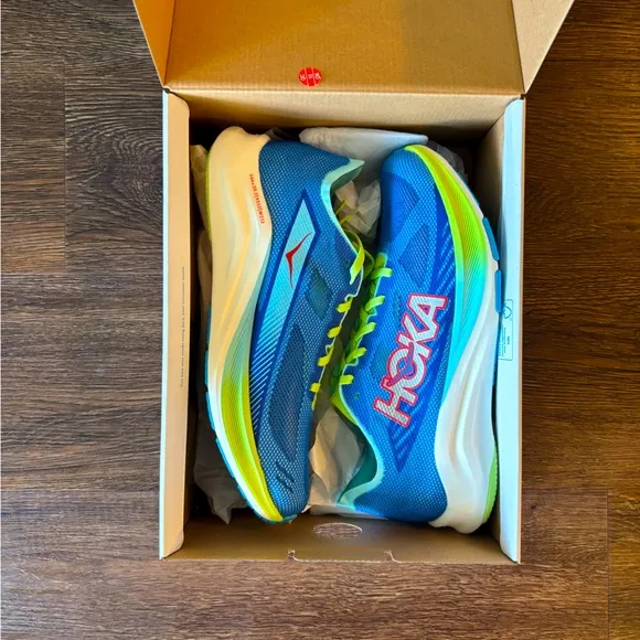 Hoka Men's Athletic Shoes - Blue and Yellow
