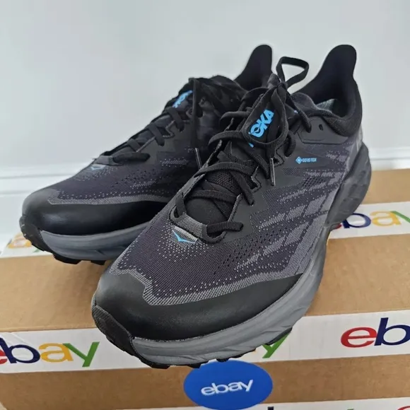 Hoka Men's Black Running Trail Shoes Spike Hiking