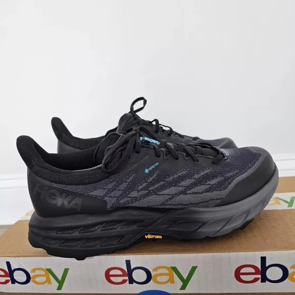 Hoka Men's Black Running Trail Shoes Spike Hiking