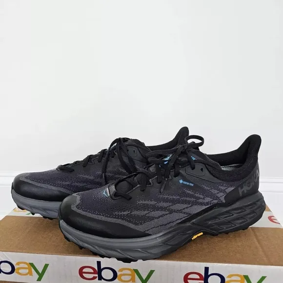 Hoka Men's Black Running Trail Shoes Spike Hiking