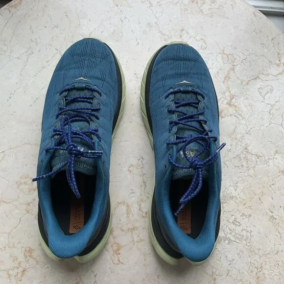Hoka One M Mach 4 Men’s Size 10D 1113528 BCBLC Blue Coral Black Running Shoes