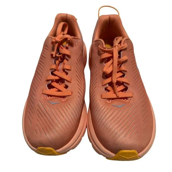 HOKA ONE ONE $210 Rincon 3 Road Running Shoes ShellCoralPeach Parfait Size 6.5B