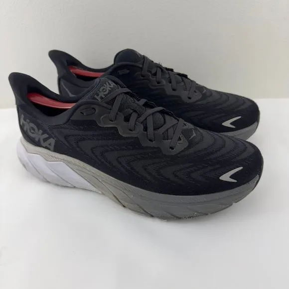 Hoka One One Arahi 6 black and white running shoes Men-10