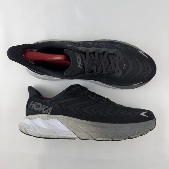 Hoka One One Arahi 6 black and white running shoes Men-10