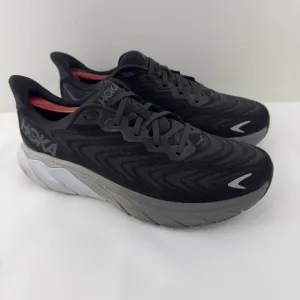 Hoka One One Arahi 6 black and white running shoes Men-10