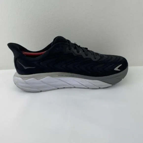 Hoka One One Arahi 6 black and white running shoes Men-10